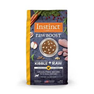 Instinct Raw Boost Grain-Free Dry Cat Food, Chicken with Freeze-Dried Raw Pieces