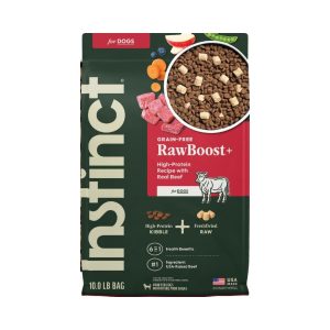 Instinct Raw Boost Beef High Protein Grain-Free Dry Dog Food, 10 lb