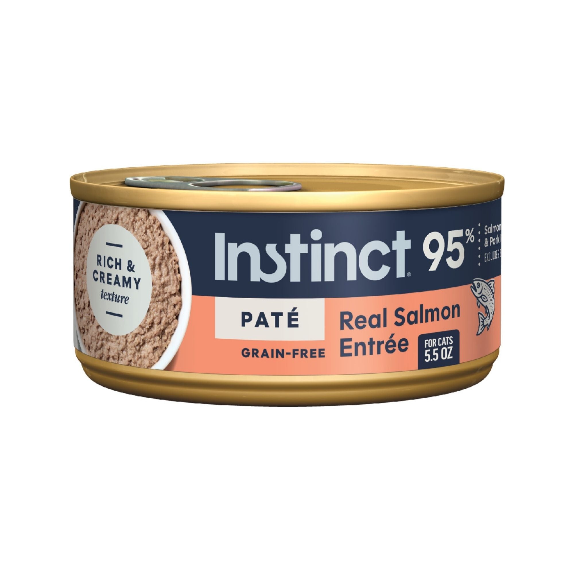 Instinct Original Salmon Pâté Grain-Free Wet Cat Food, 5.5 oz (Case of 12)