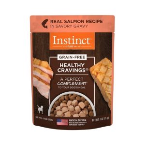 Instinct Healthy Cravings Salmon Wet Dog Food Topper Pouch, 3 oz (Case of 24)