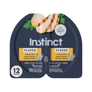 Instinct Flaked Split Cup Chicken Grain-Free Wet Cat Food, 2.64 oz (Case of 12)