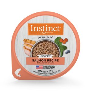 Instinct Minced Salmon Grain-Free Wet Cat Food Cups, 3.5 oz (Case of 12)