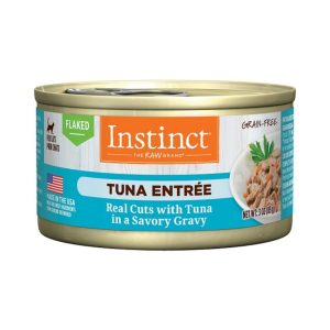 Instinct Flaked Tuna Entrée in Gravy Grain-Free Wet Cat Food, 3 oz (Case of 24)