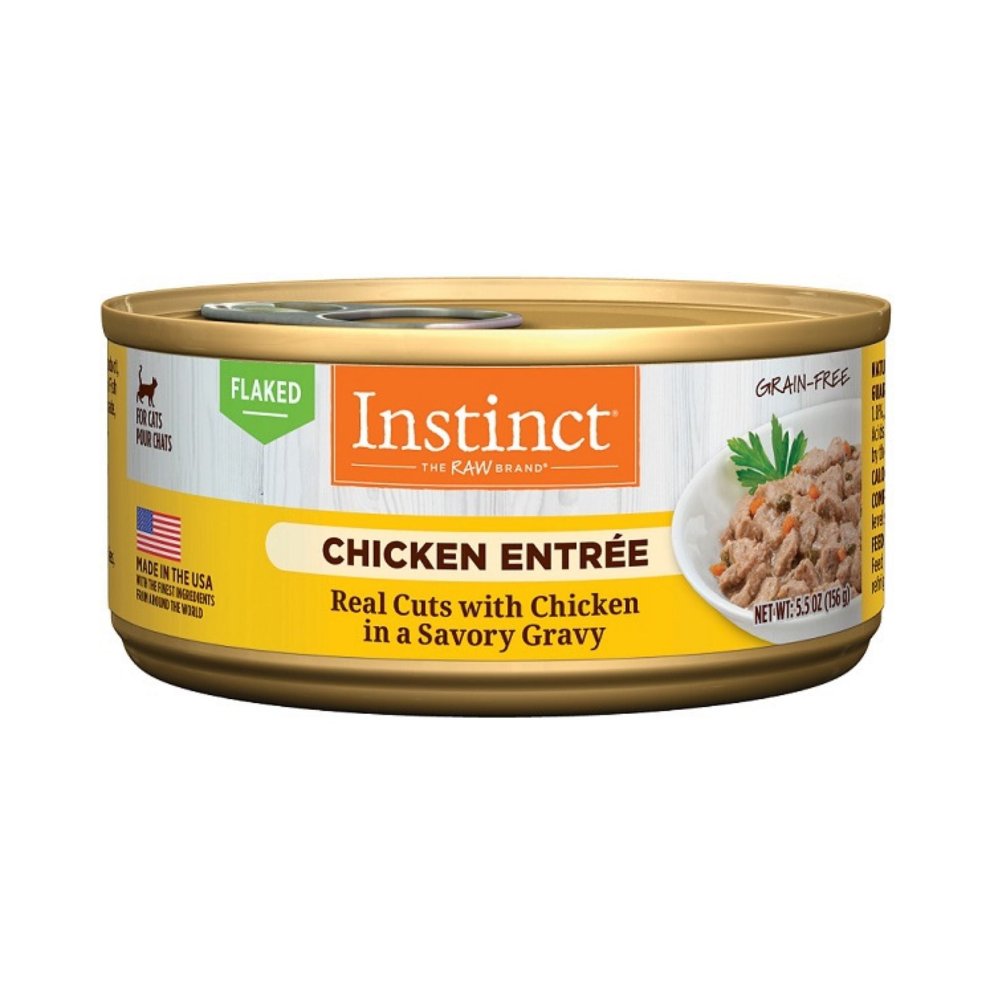 Instinct Flaked Chicken Entrée in Gravy Grain-Free, 5.5 oz (Case of 12)
