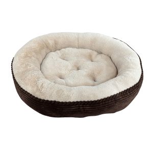 Ethical Pet Sleep Zone Luxe Round Rib Corduroy 36 in Chocolate