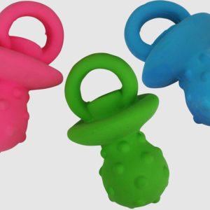 Multipet Minipet Pacifier Dog Toy Assorted 4 in