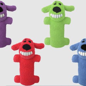 Multipet Loofa Dog Toy Assorted Mini, 6 in