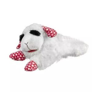 Multipet Valentines Day Lamb Chop Dog Toy 10.5 Inches