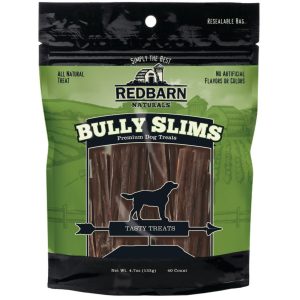 Redbarn Bully Beef Esophagus Junior Sticks Dog Chews, 40 Pack
