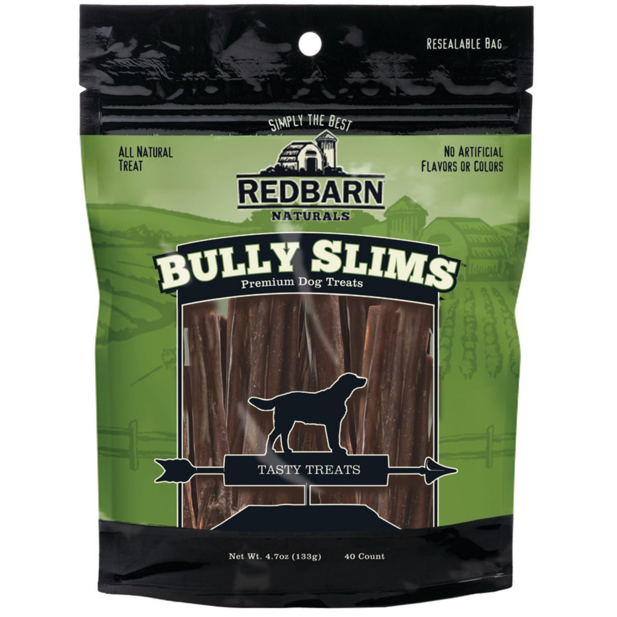 Redbarn Bully Beef Esophagus Junior Sticks Dog Chews, 40 Pack