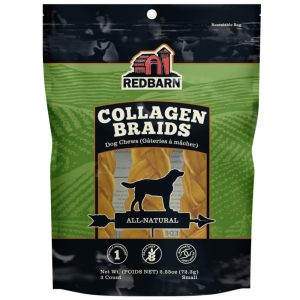 Redbarn Collagen Braid, Small Dog Chews, 3 Pack