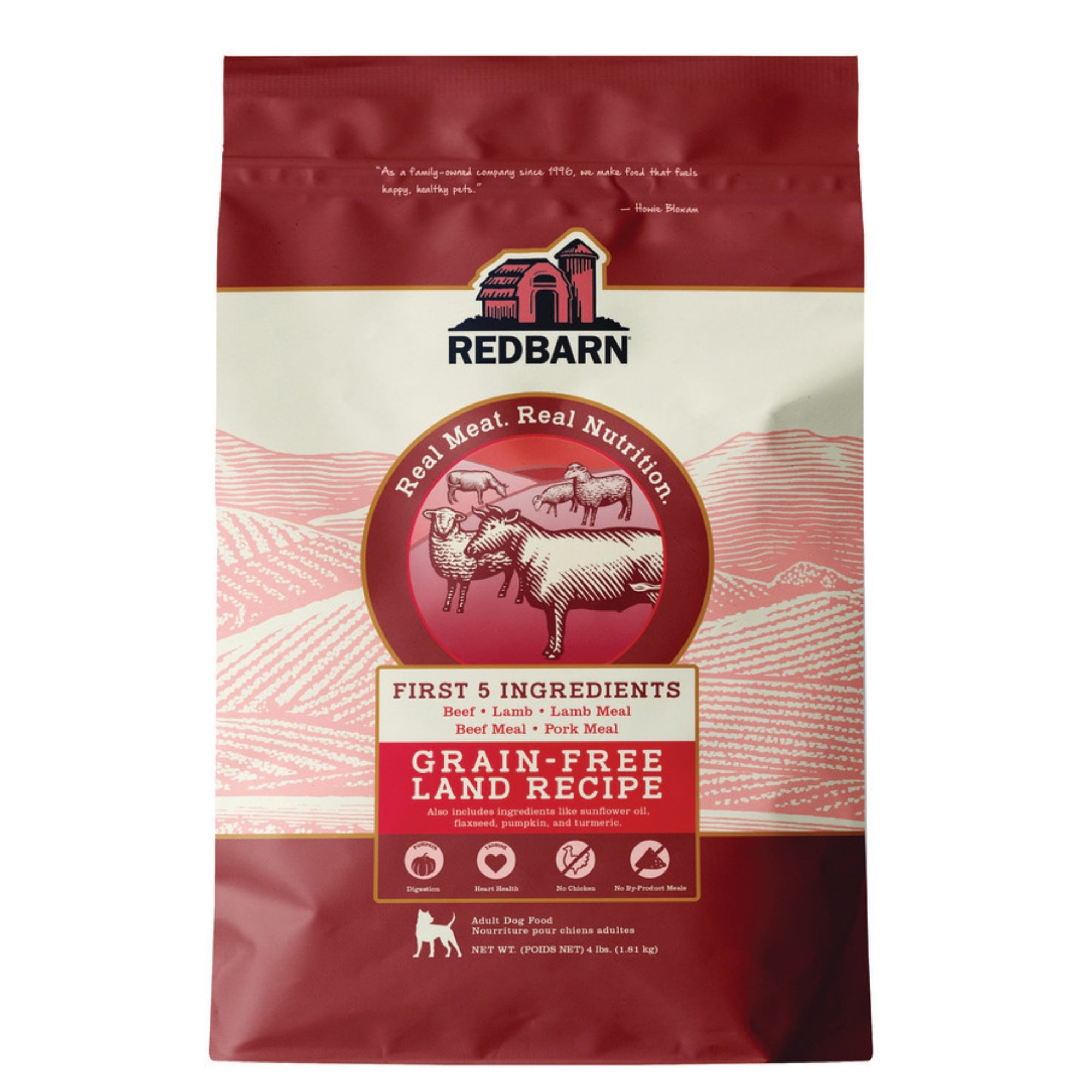 Redbarn Grain-Free Land Recipe Dry Dog Food, 4 lb - Image 2