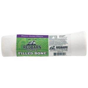 Redbarn Filled Bone Peanut Butter, Large Dog Chews, 15 Count