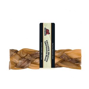 Redbarn Collagen-Wrapped Esophagus Braid, Medium Dog Chews, 30 Count