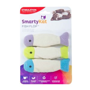 SmartyKat Fish Flop Crinkle Plush Toys Set of 3