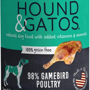 Hound & Gatos 98% Gamebird Grain-Free Wet Dog Food, 13 oz (Case of 12)