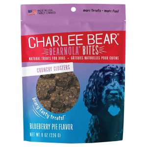Charlee Bear Bearnola Blueberry Honey Dog Treats, 8 oz