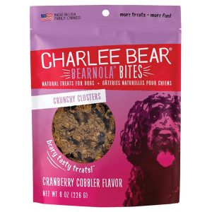 Charlee Bear Bearnola Cranberry Almond Dog Treats, 8 oz