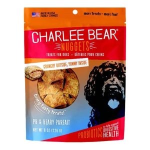 Charlee Bear Nuggets Digestive Health Peanut Butter & Beary Parfait Treats, 8 oz