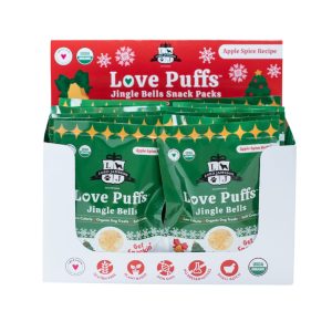 Lord Jameson Love Puffs Tray Jingle Bells Dog Treats, 12 Pack