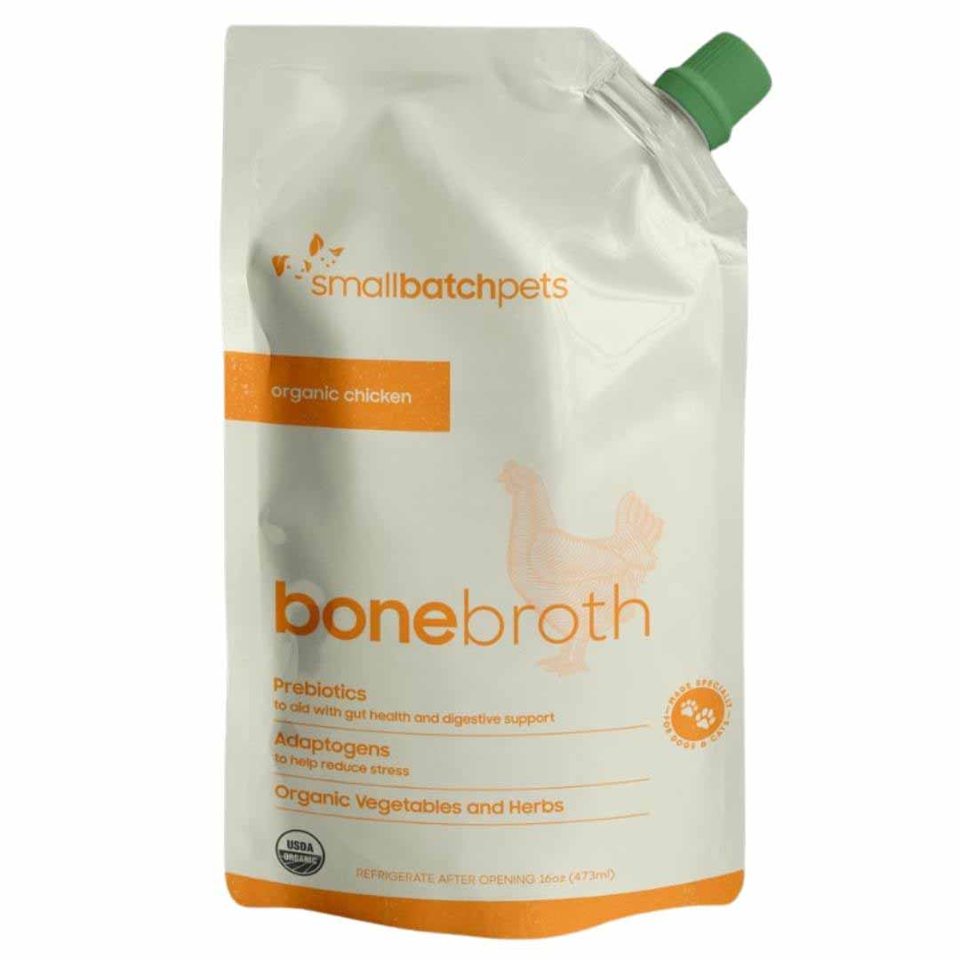 Small Batch Organic Chicken Bone Broth for Dogs, 16 oz