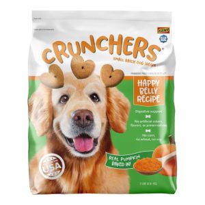 Crunchers Happy Belly Pumpkin Dog Biscuits, 2 lb