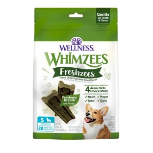 WHIMZEES Freshzees, Small Dental Chews, 28 Count