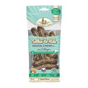 Nothin' to Hide Dental Wave Collagen Beef Dog Chews, 12 Pack