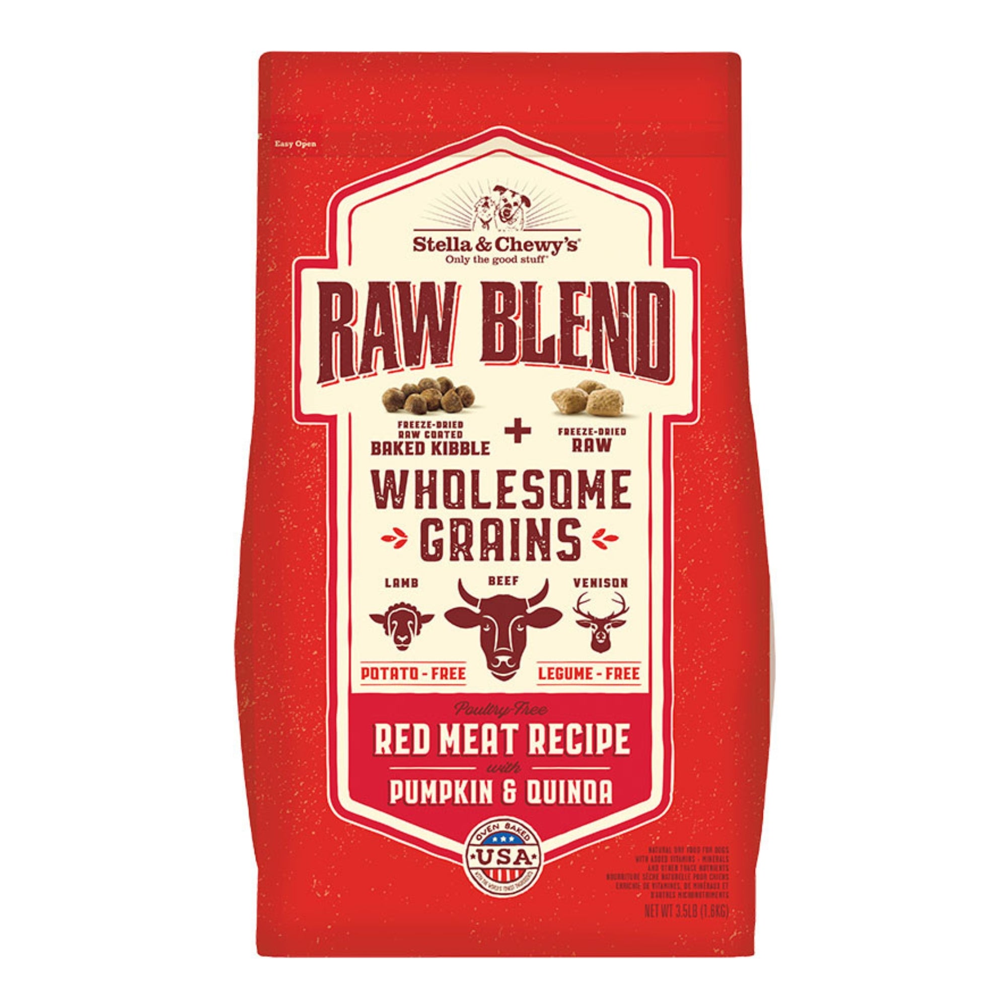 Stella & Chewy's Raw Blend Wholesome Grains Red Meat Dry Dog Food - Image 4