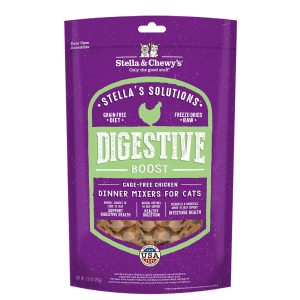 Stella & Chewy's Solutions Digestive Boost Freeze-Dried Cat Food, 7.5 oz