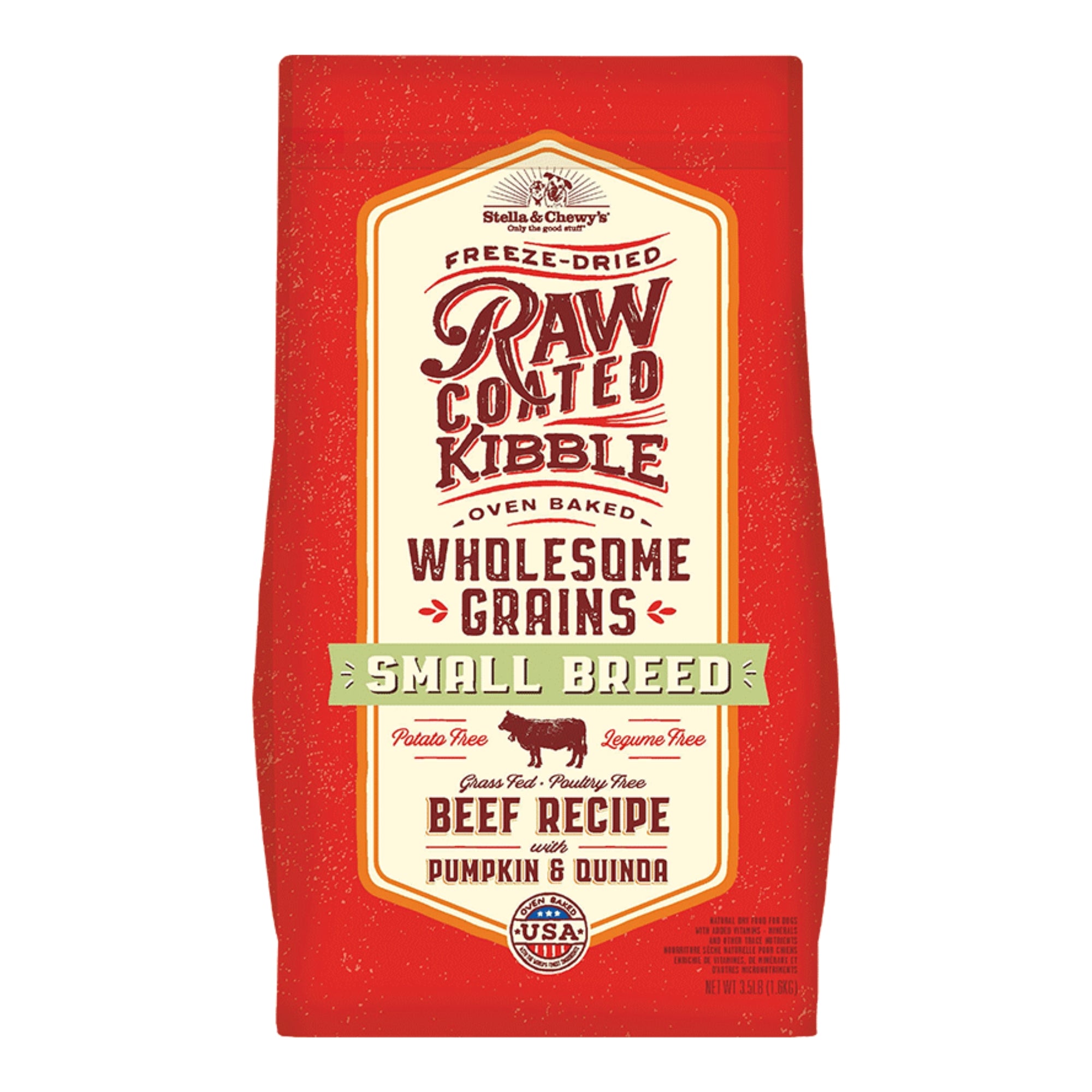 Stella & Chewy's Raw Coated Small Breed Wholesome Grains Beef Dry Dog Food - Image 2