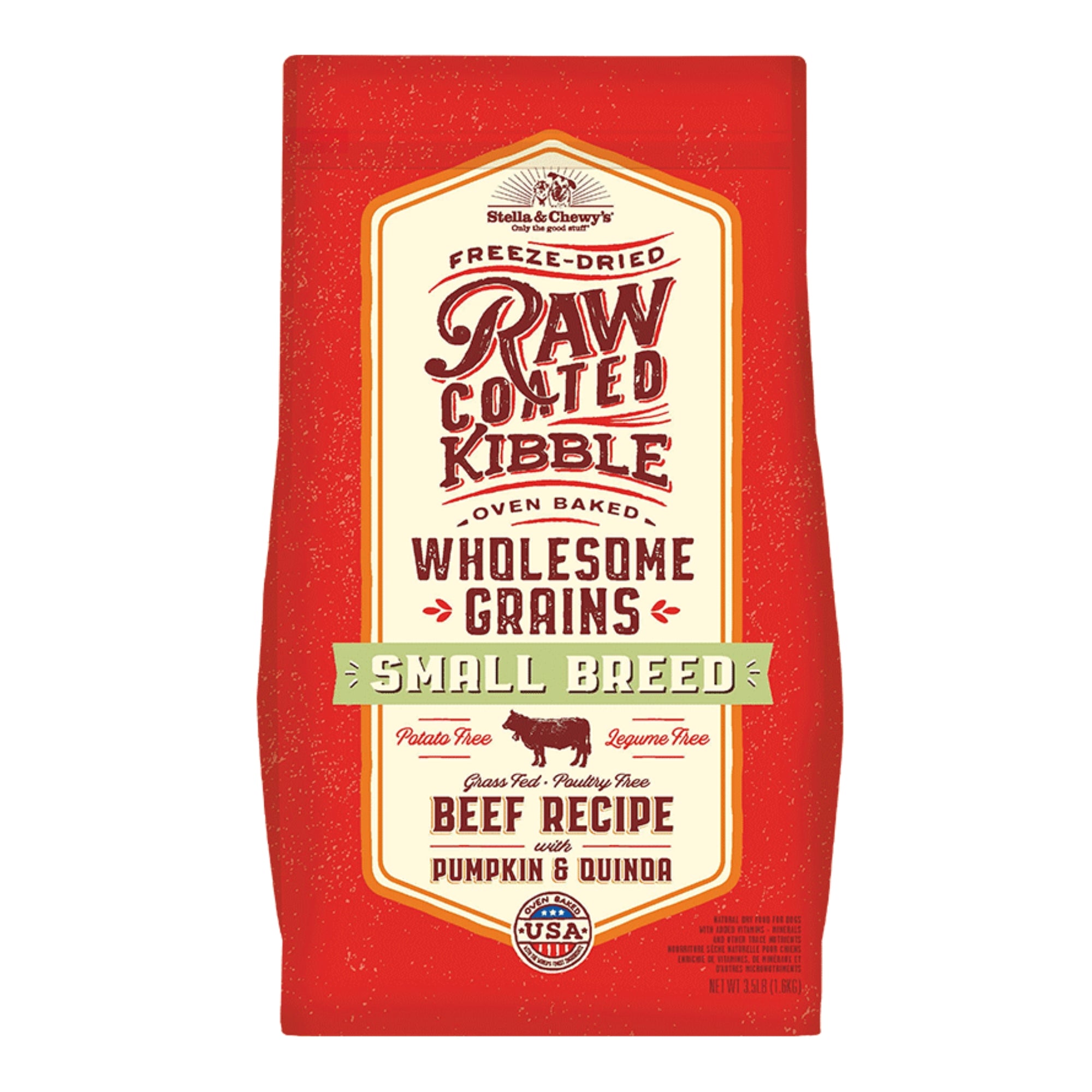 Stella & Chewy's Raw Coated Small Breed Wholesome Grains Beef Dry Dog Food - Image 4