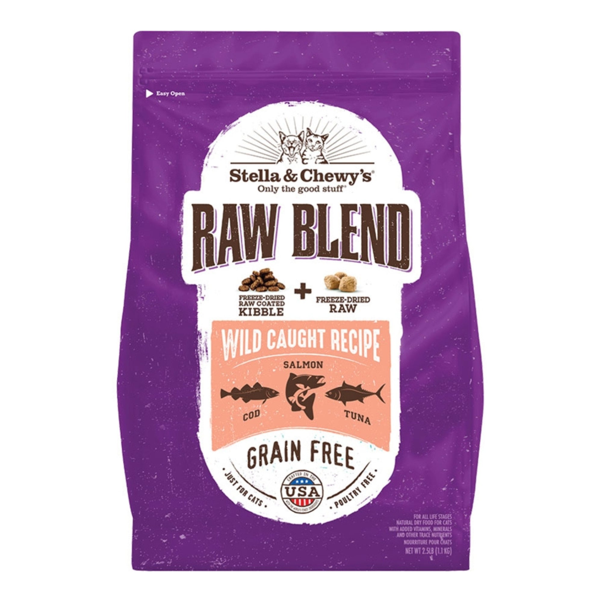 Stella & Chewy's Raw Blend Wild-Caught Recipe Dry Cat Food - Image 2
