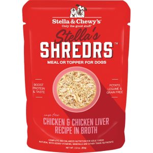 Stella & Chewy's Shredrs Chicken & Liver, 2.8 oz (Case of 24)