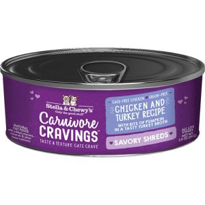 Stella & Chewy's Carnivore Cravings Shreds Chicken & Turkey, 2.8 oz (Case of 24)