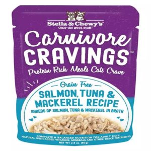 Stella & Chewy's Carnivore Cravings Shreds Tuna & Mackerel, 2.8 oz (Case of 24)