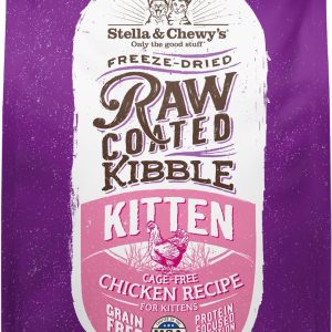Stella & Chewy's Raw Coated Kitten Dry Food, Cage-Free Chicken, 5 lb