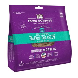 Stella & Chewy's Sea-Licious Salmon & Cod Freeze-Dried Raw Dinner Morsels, 18 oz
