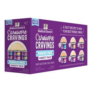 Stella & Chewy's Carnivore Cravings Purrfect Pâté Variety Pack, 2.8 oz, 24 Pack