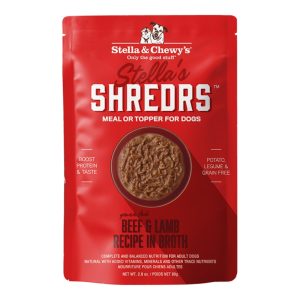 Stella & Chewy's Stella's Shredrs Beef & Lamb in Broth, 2.8 oz (Case of 24)