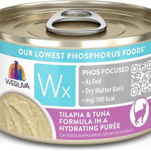 Weruva Wx Phos Focused Tilapia & Tuna Purée, 3 oz (Case of 12)