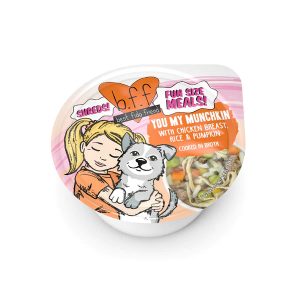 BFF You My Munchkin Chicken & Pumpkin Dog Food Cup, 2.7 oz (12 Pack)