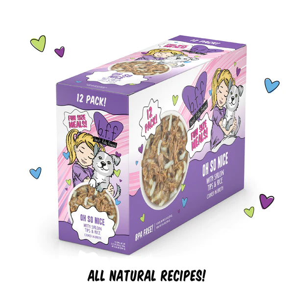 BFF Oh So Nice Beef & Rice Dog Food Cup, 2.7 oz (12 Pack) - Image 3