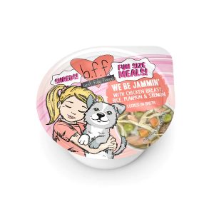 BFF We Be Jammin' Chicken & Salmon Dog Food Cup, 2.7 oz (12 Pack)