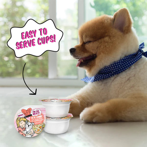 BFF We Be Jammin' Chicken & Salmon Dog Food Cup, 2.7 oz (12 Pack) - Image 5