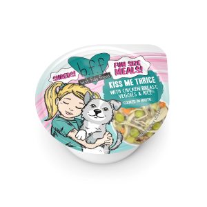 BFF Kiss Me Thrice Chicken & Veggies Dog Food Cup, 2.7 oz (12 Pack)