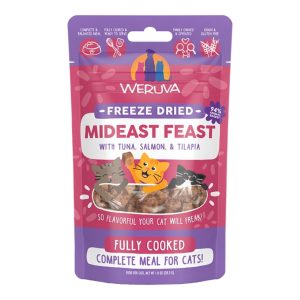 Weruva Freeze-Dried Mideast Feast for Cats, Tuna, Salmon & Tilapia
