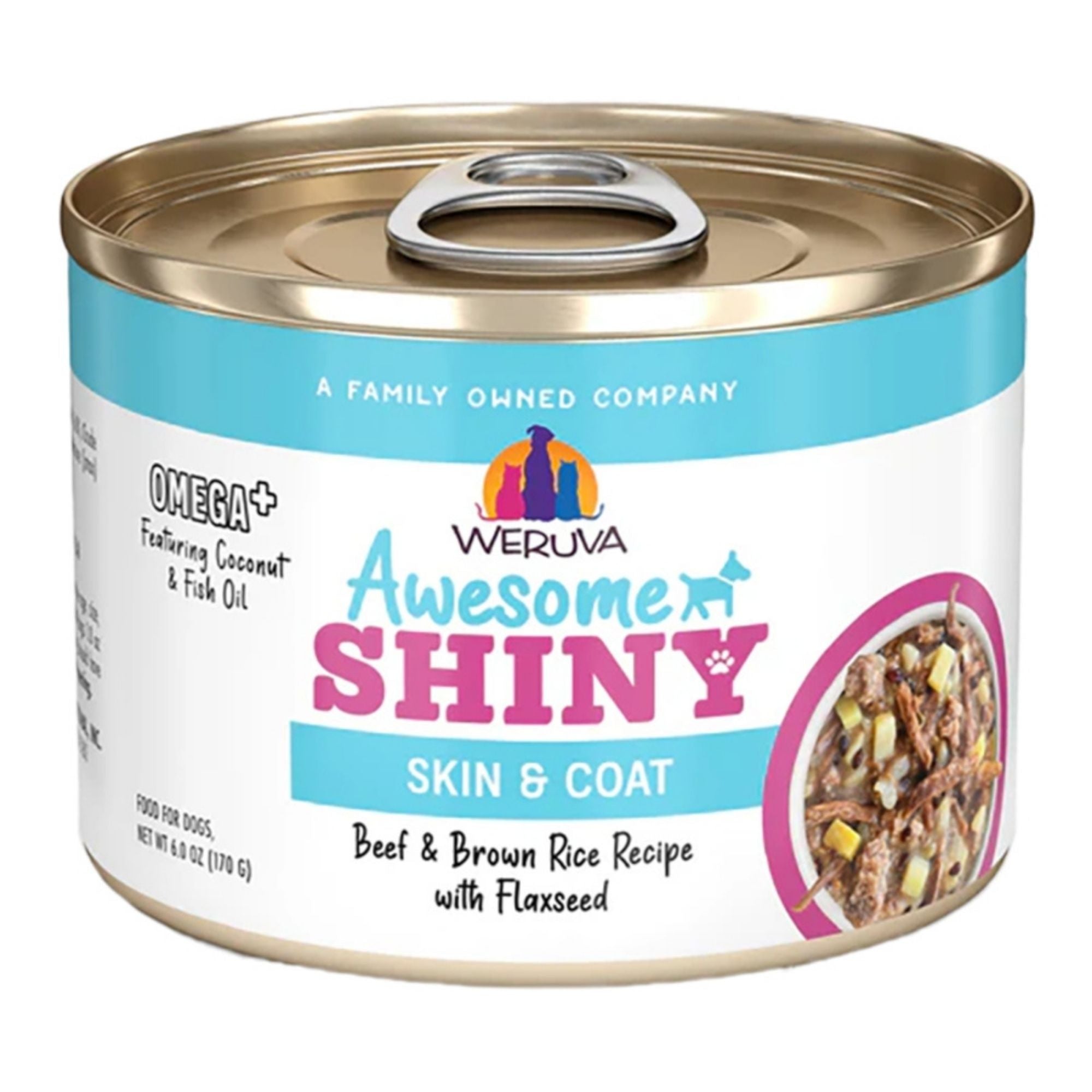 Weruva Awesome Shiny Beef & Rice Wet Dog Food
