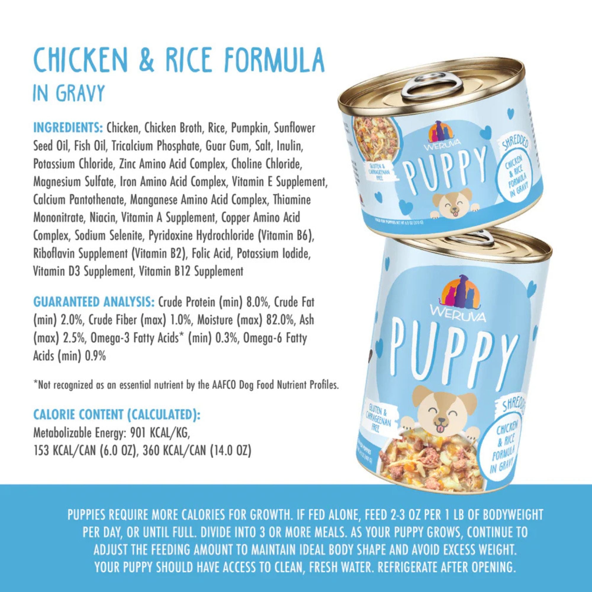 Weruva Puppy Chicken & Rice Formula Wet Dog Food, 14 oz (Case of 10) - Image 4
