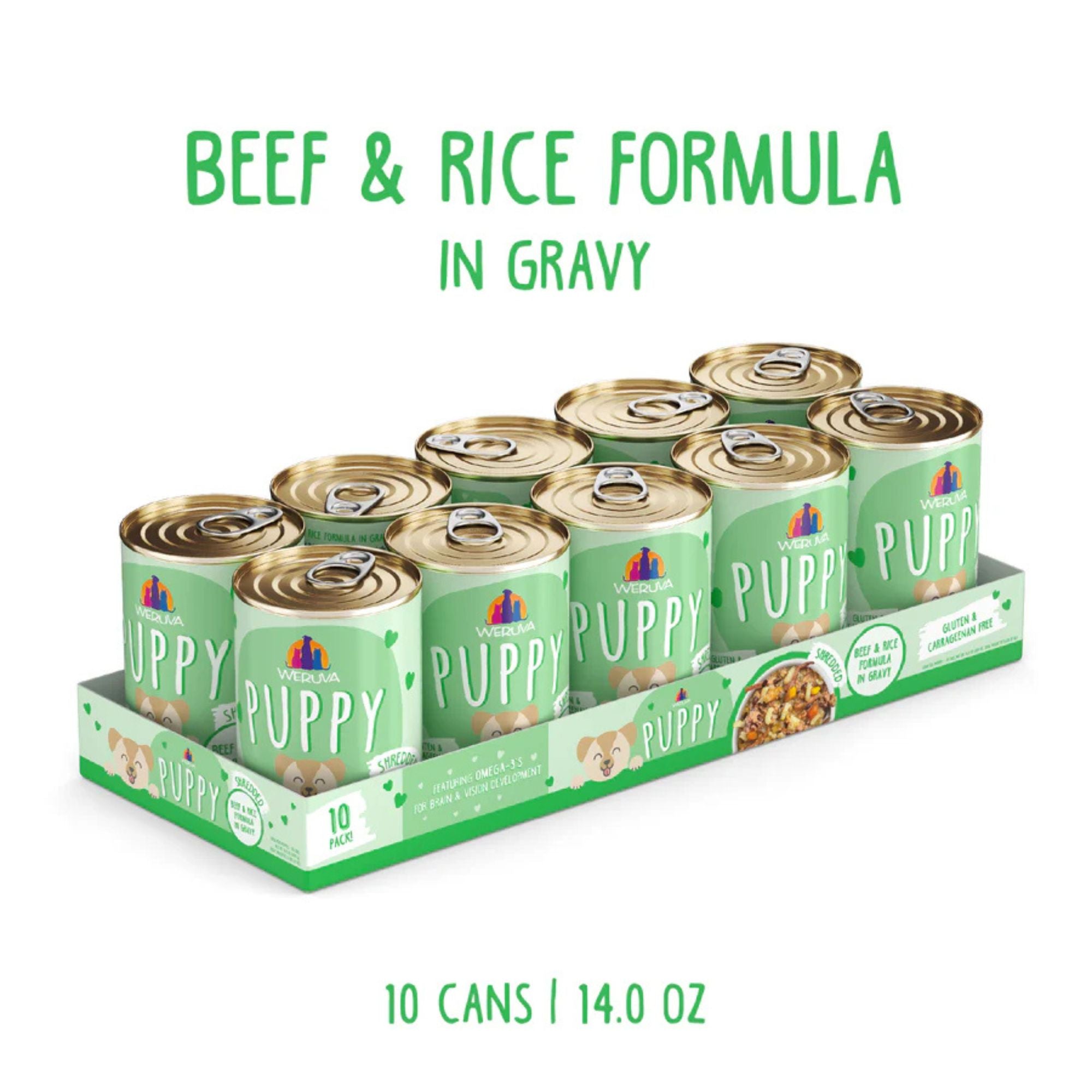 Weruva Puppy Beef & Rice Formula Wet Dog Food, 14 oz (Case of 10) - Image 4